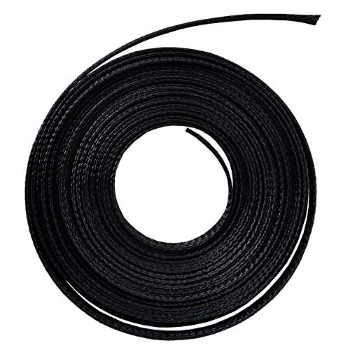 MGI SpeedWare 25ft Expandable Non-Split PET Braided Cable Sleeve, High-Temperature Black Loom for Automotive Harness and Chew-Resistant Home Office Wire Management (1/2") - Image 5