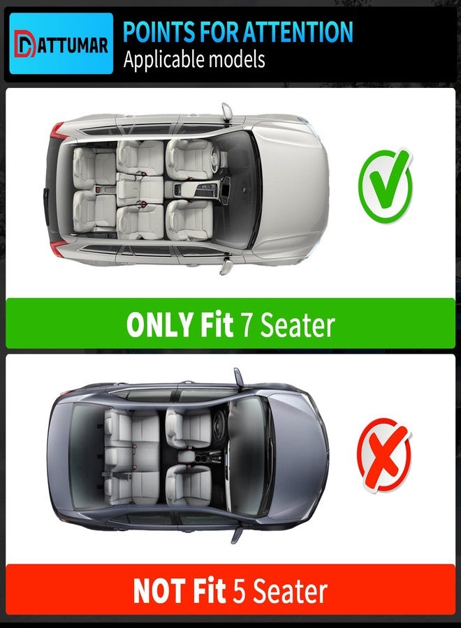 Dattumar Back Seat Cover Compatible with 2010-2024 Toyota 4 Runner 7 Seat Kick Mats TPE All Weather Back Seat Cover Protector 2023 4Runner 7-Seater Accessories (2nd Row Backrest Mats) - Image 4