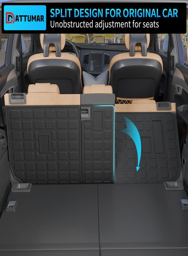 Dattumar Back Seat Cover Compatible with 2010-2024 Toyota 4 Runner 7 Seat Kick Mats TPE All Weather Back Seat Cover Protector 2023 4Runner 7-Seater Accessories (2nd Row Backrest Mats) - Image 3