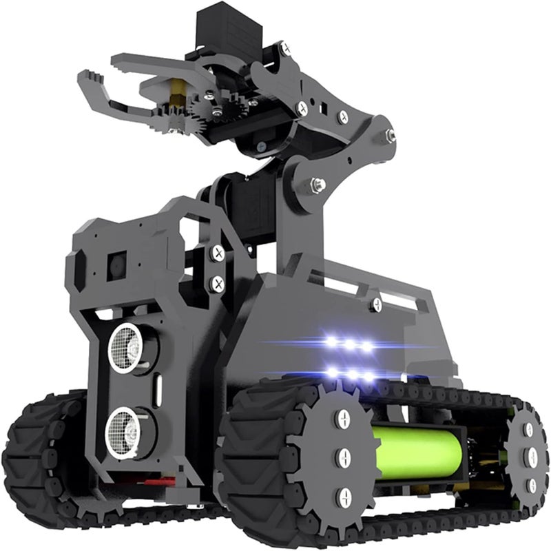 Adeept RaspTank Smart Robot Kit Compatible with Raspberry Pi 4 3 Model B B OpenCV Tank 4DOF Robotics DIY Coding Building Projects Robots for Adults STEM Educational Programming Gift Robotic Arm - Image 3