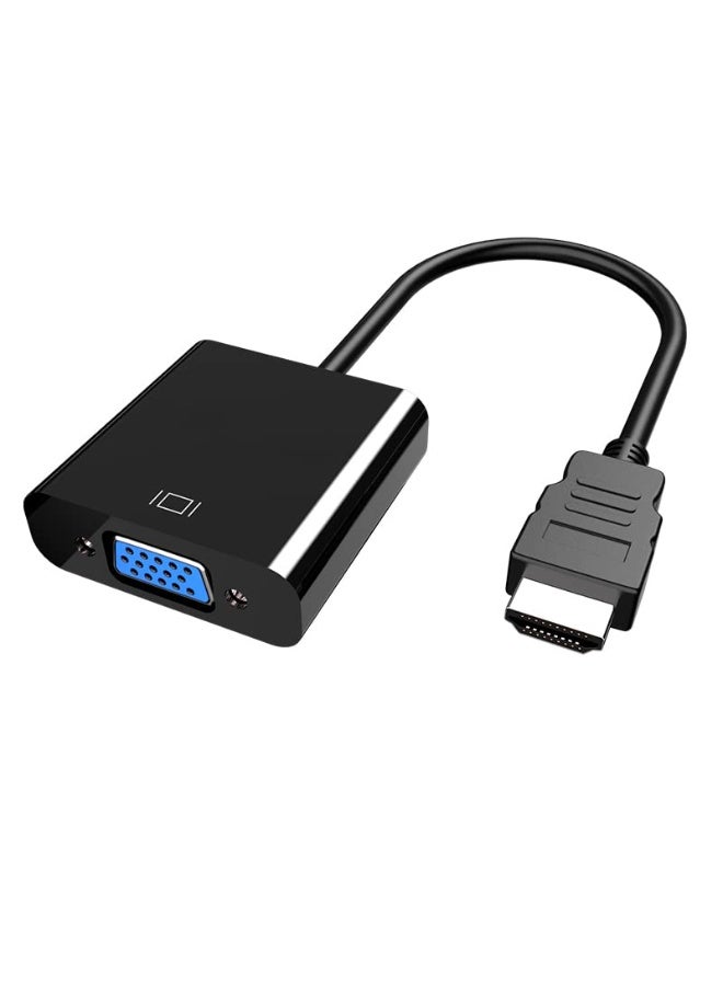 HDMI إلى VGA يربط محول، الذهب مطلي HDMI الذكور إلى VGA محول الإناث للكمبيوتر، بروجيكتور، HDTV، سطح المكتب، الكمبيوتر المحمول، الكمبيوتر الشخصي، الشاشة، Chromebook، Raspberry Pi، Roku، Xbox وأكثر من ذلك - Image 1