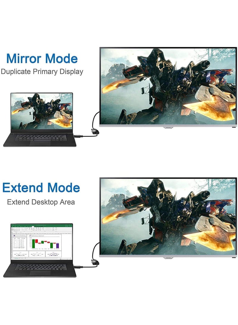 HDMI إلى VGA يربط محول، الذهب مطلي HDMI الذكور إلى VGA محول الإناث للكمبيوتر، بروجيكتور، HDTV، سطح المكتب، الكمبيوتر المحمول، الكمبيوتر الشخصي، الشاشة، Chromebook، Raspberry Pi، Roku، Xbox وأكثر من ذلك - Image 5