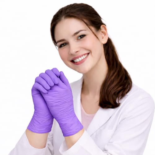 adbeni Nitrile Gloves | Disposable & Powder Free | Premium | for Food Handling, Lab Work, Medical Examination, Kitchen, Cleaning, Cooking, Salon, Spa, Gardening, Industrial, Travel & Grooming - Image 1
