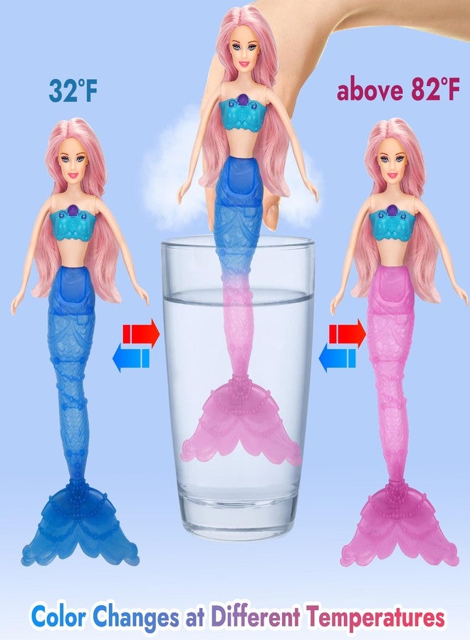 BETTINA Magic Color Changing Mermaid Doll, Princess Mermaid Toy with Seahorse & Dolls Accessories - Vibrant Pink Hair and Transforming Tail, Gifts Toys for Girls Aged 3-7 - Image 2