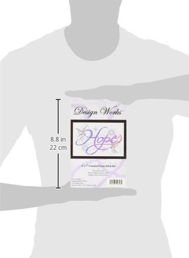 Tobin DW9796 14 Count Hope Counted Cross Stitch Kit, 5 by 7-Inch - Image 2