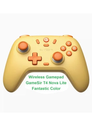Classic Wireless Gamepad GameSir Nova Lite Fantastic Color Multiplatform Bluetooth Gaming Controller for PC, Steam, Switch, iOS, Android Yellow - pzsku/Z2B784BD6FBCCD56FC465Z/45/_/1721701210/3cb022ac-23e1-4756-8a47-c77fbf068260