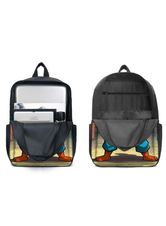Cartoon three-piece schoolbag with zipper - 406  - Image 4