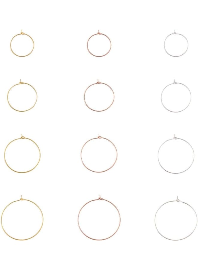 Wine Glass Charm Rings Beading Hoop Earring for Wedding Party Decorations Jewelry Making  - Image 2