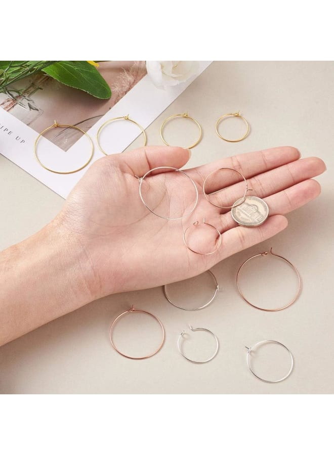 Wine Glass Charm Rings Beading Hoop Earring for Wedding Party Decorations Jewelry Making  - Image 5