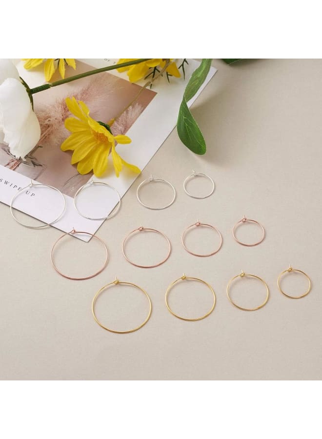 Wine Glass Charm Rings Beading Hoop Earring for Wedding Party Decorations Jewelry Making  - Image 4