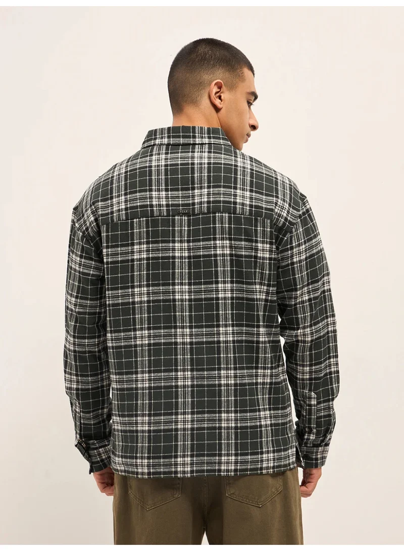 THE BEAR HOUSE Men’s Trendy Shacket for All Seasons | Casual Overshirt Jacket for Men | Versatile Outerwear Layer for Office, Streetwear & Travel | Modern Smart Look for Everyday Outfits