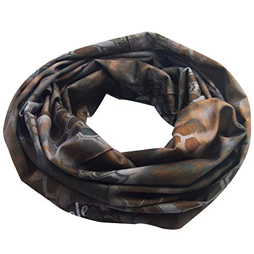 Obacle Face Mask for Sun Dust Wind Protection Breathable Seamless Face Mask Headband Bandana for Men Women Thin Neck Gaiter for Motorcycle Fishing Hunting Outdoor Sport (Python Skin Deep Brown) - Image 4