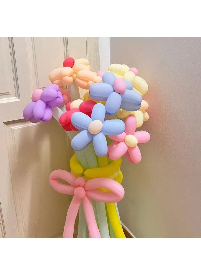 HYH 100PCS Decorative Long Balloons Magic Balloons Multicolorfor Kids 5 Years to 7 Years - Image 5