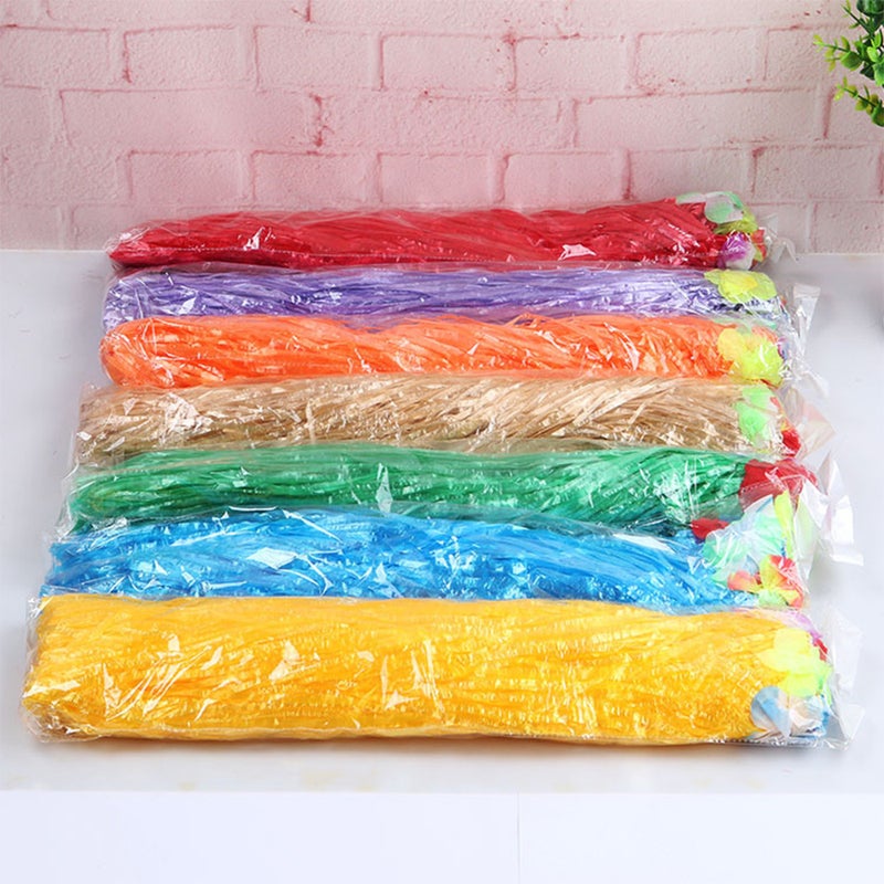 400mm/600mm Hawaiian Hula Skirt Tropical Party Decorations Girls Woman Eye-Catching Outfits Performance Show Stage Costume Hawaii Beach Dance Dress - Image 3