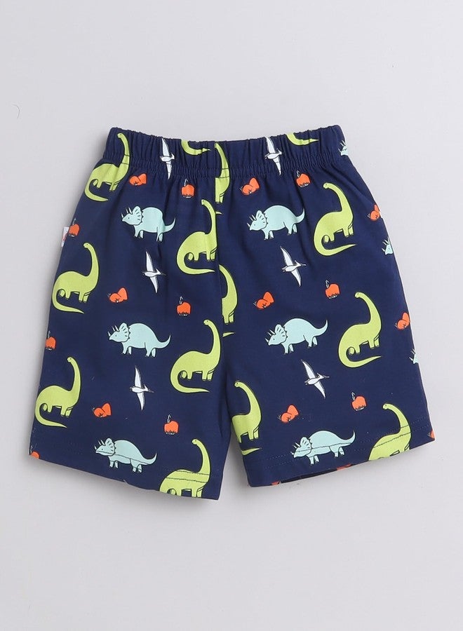 BUMZEE شورتات بومزي للأولاد باللونين الأزرق الداكن والأحمر - عبوة من 2 - العمر: 6-12 شهر (Peb9222C-nbl.red) - Image 5