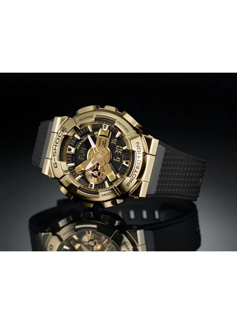 G-SHOCK ساعة جي-شوك أنالوج + رقمية بسوار مطاطي GM-110G-1A9DR - Image 2
