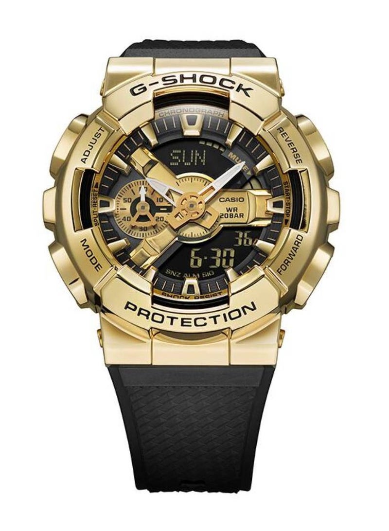 G-SHOCK ساعة جي-شوك أنالوج + رقمية بسوار مطاطي GM-110G-1A9DR - Image 3