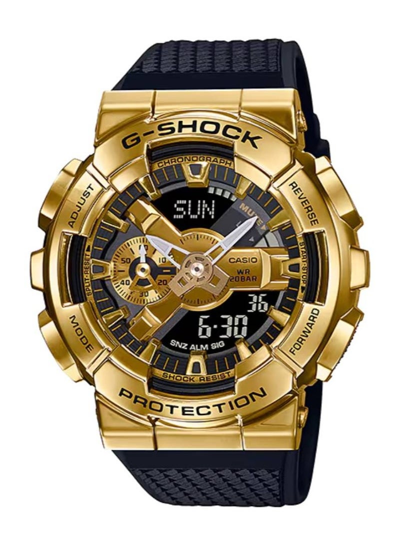 G-SHOCK ساعة جي-شوك أنالوج + رقمية بسوار مطاطي GM-110G-1A9DR - Image 1