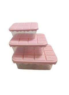 Spaceshoop 3 Pcs - Food Storage Boxes (Chocolate Shape)  - Image 1