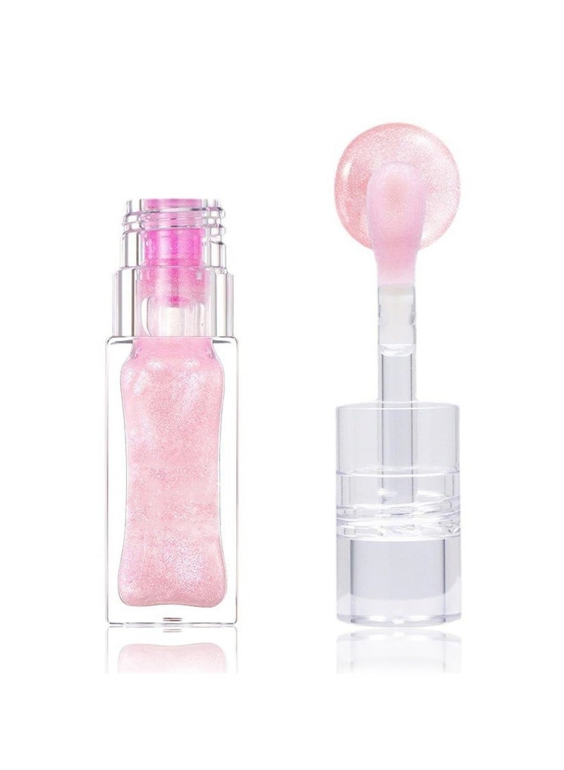 SYOSI Color Changing Lip Oil, Moisturizing Lip Glow Oil, Plumping Glimmer Lip Glow Oil, Long Lasting Nourishing Non-sticky Lip Oil, Transparent Lip Care Oil - Image 1