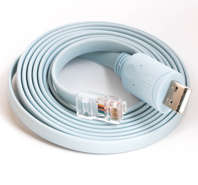 Usangreen USB RS232 Console Cable for Cisco Router Rollover Cable FT232RL Chipset Rj45 Adapter Serial Cable (6ft) - Image 1