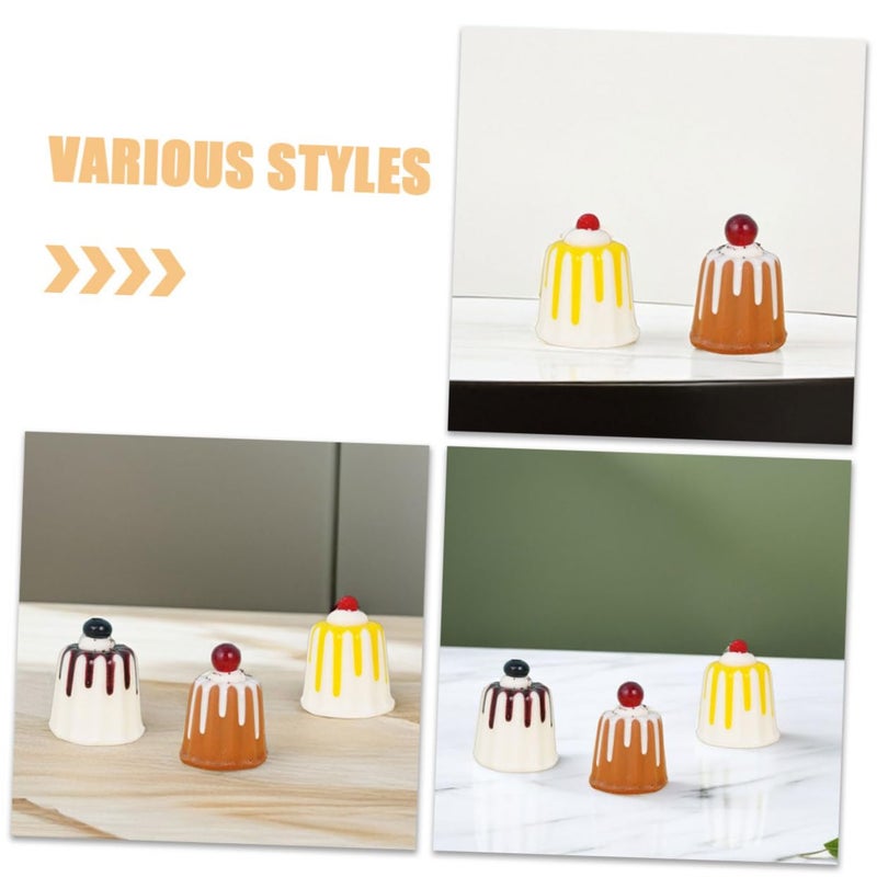 6Pcs Realistic Artificial Cake Display Props For Photography Kitchen Decor - Image 4
