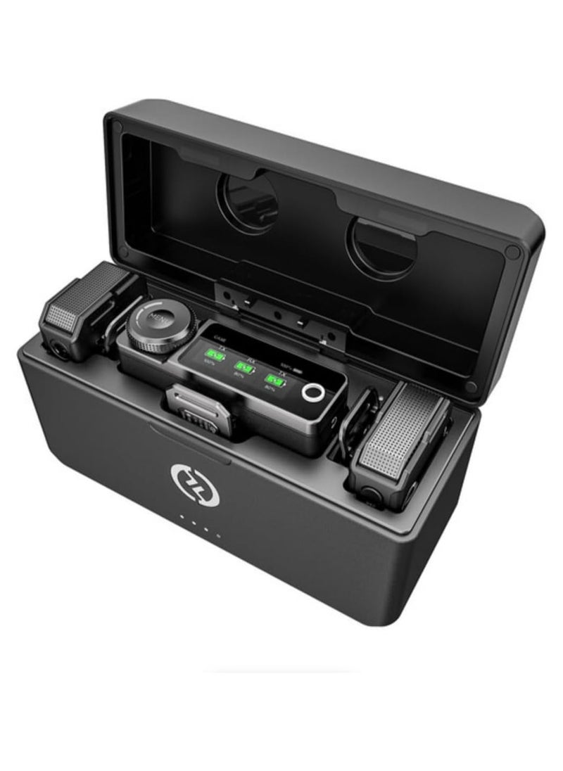 Hollyland Lark Max Wireless Microphone, ENC Noise Canceling, Studio Audio Quality, 22H Duration, 820ft Range, 8GB Storage Recording Mic, Compatible with iPhone and iPad (Pack with Lav Mic)  - Image 2