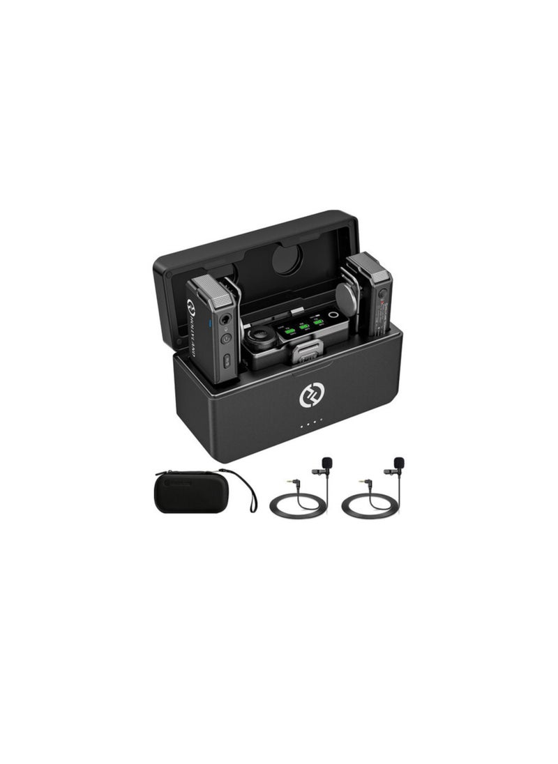 Hollyland Lark Max Wireless Microphone, ENC Noise Canceling, Studio Audio Quality, 22H Duration, 820ft Range, 8GB Storage Recording Mic, Compatible with iPhone and iPad (Pack with Lav Mic)  - Image 3