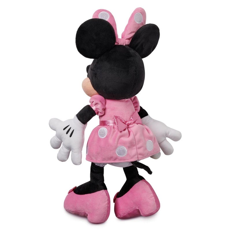 Disney Store Official Minnie Mouse Pink Dress Medium Soft Toy for Kids, Cuddly Character with Fuzzy Texture and Embroidered Details, Disney Plushy Suitable for All Ages. - Image 5