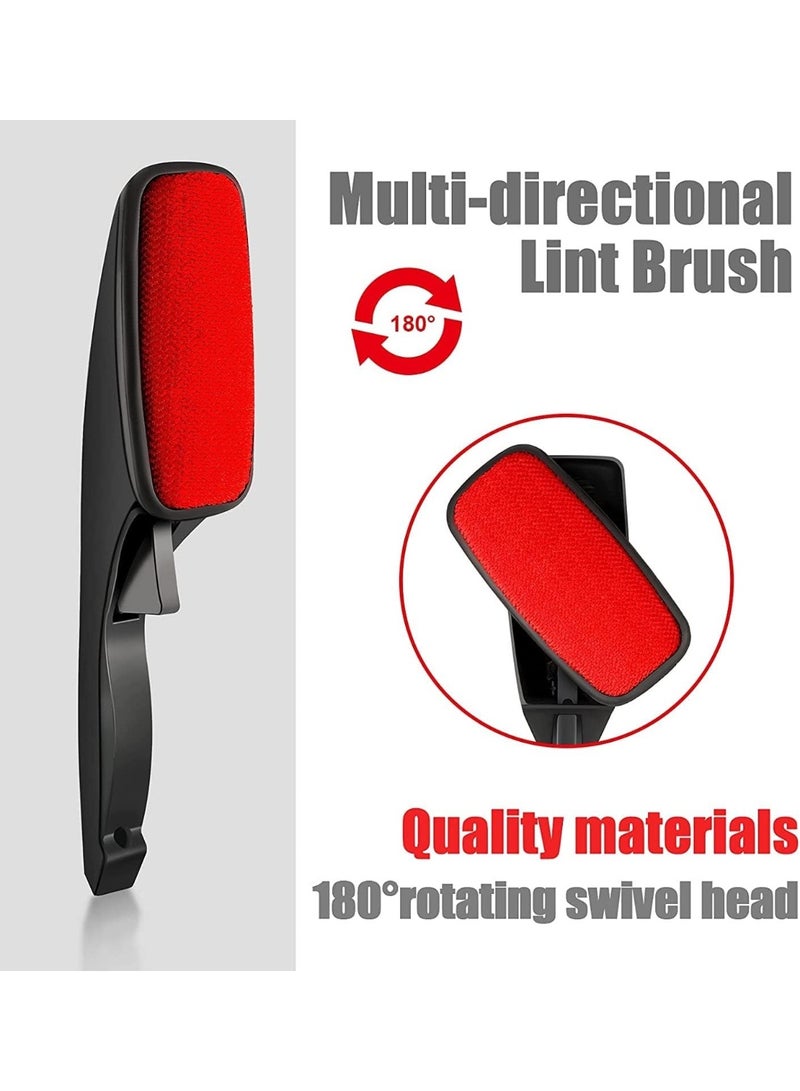 Lint removal brush, a cleaning tool for clothes and fabrics, a pet hair removal brush featuring a multi-directional rotating pop-out head - Image 5