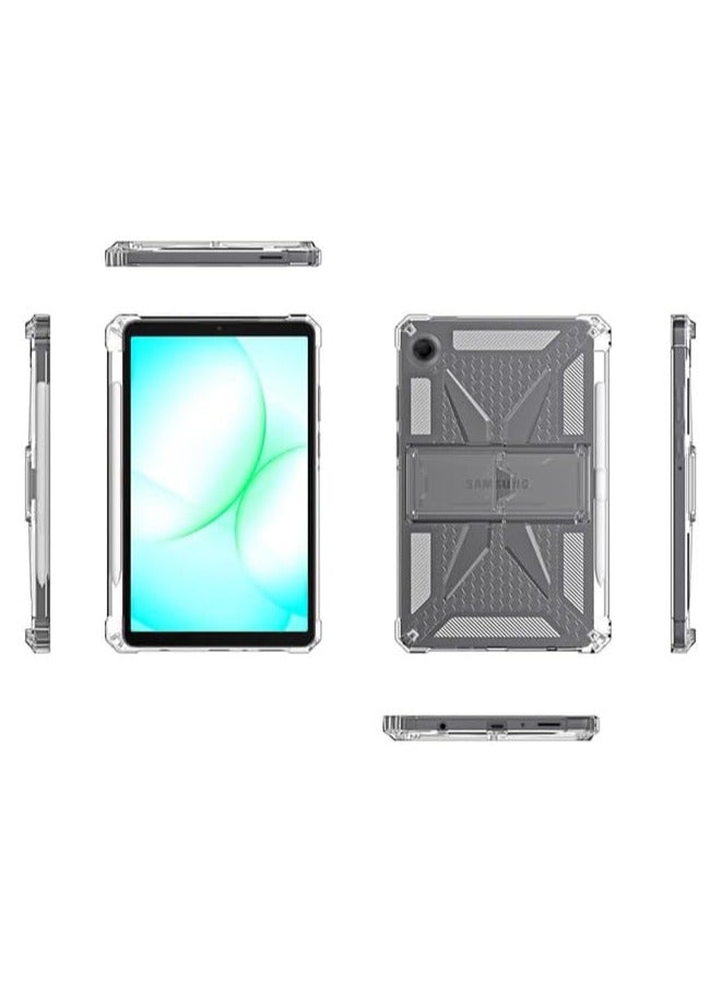 general Case compatible with Samsung Galaxy Tab A11 8.7-inch (2025), featuring a pencil holder and stand. Anti-yellowing transparent shockproof slim tablet back cover with soft TPU bumper. - Image 2