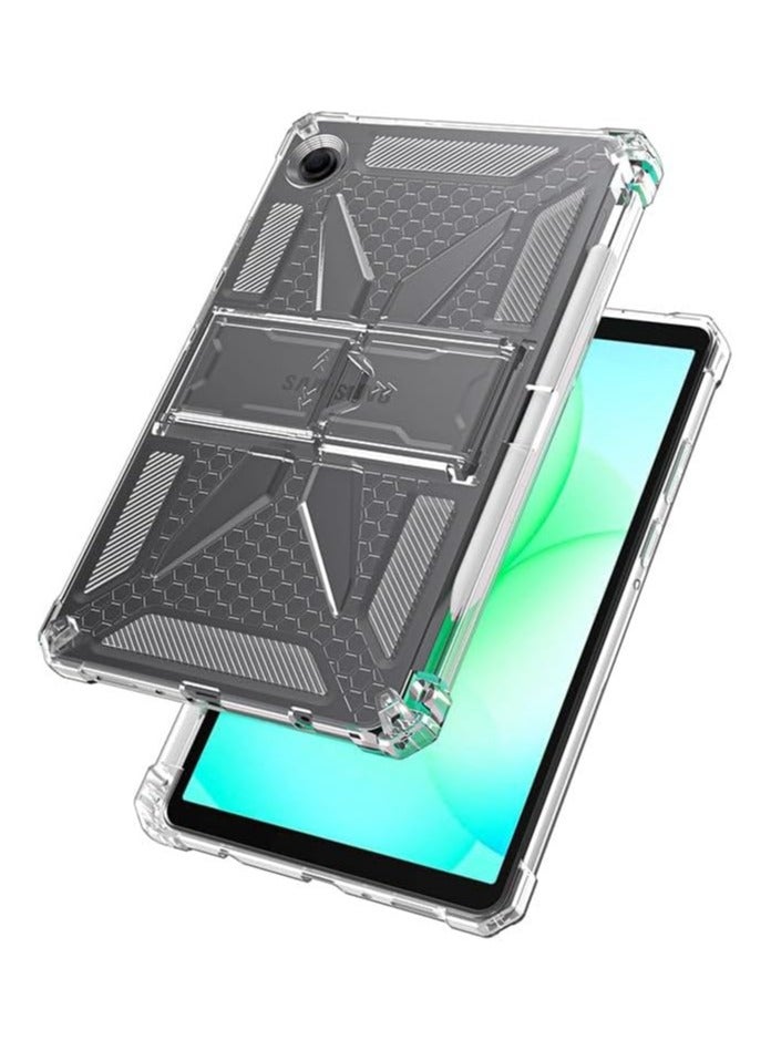 general Case compatible with Samsung Galaxy Tab A11 8.7-inch (2025), featuring a pencil holder and stand. Anti-yellowing transparent shockproof slim tablet back cover with soft TPU bumper. - Image 5