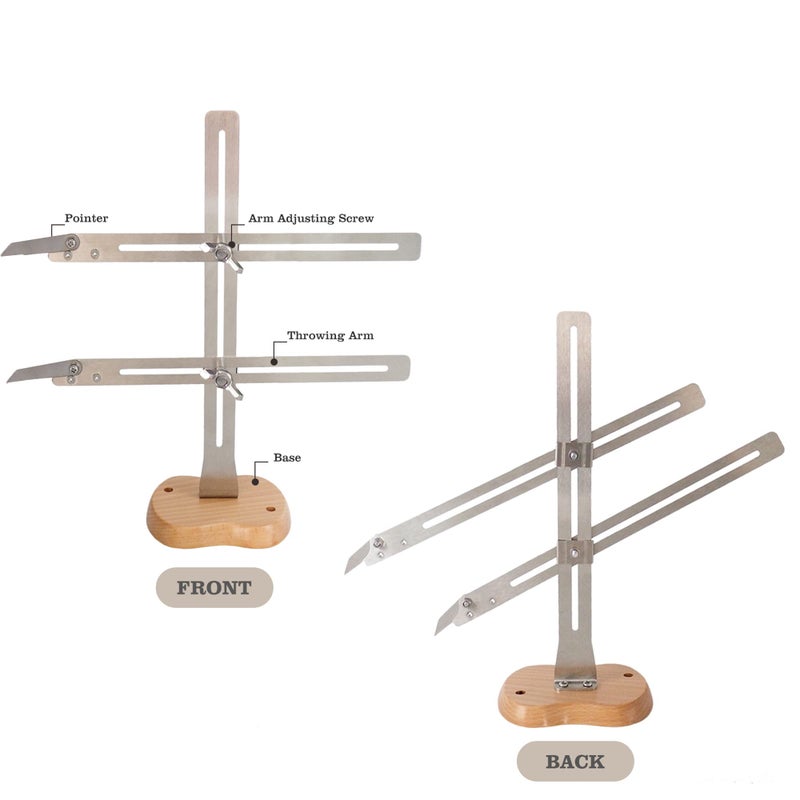 Cuptisserie Pottery Throwing Gauge, Stainless Steel Pottery Throwing Stick for Measuring Height & Width, Clay Craft Measuring Gauge Ceramics Tool - Image 5