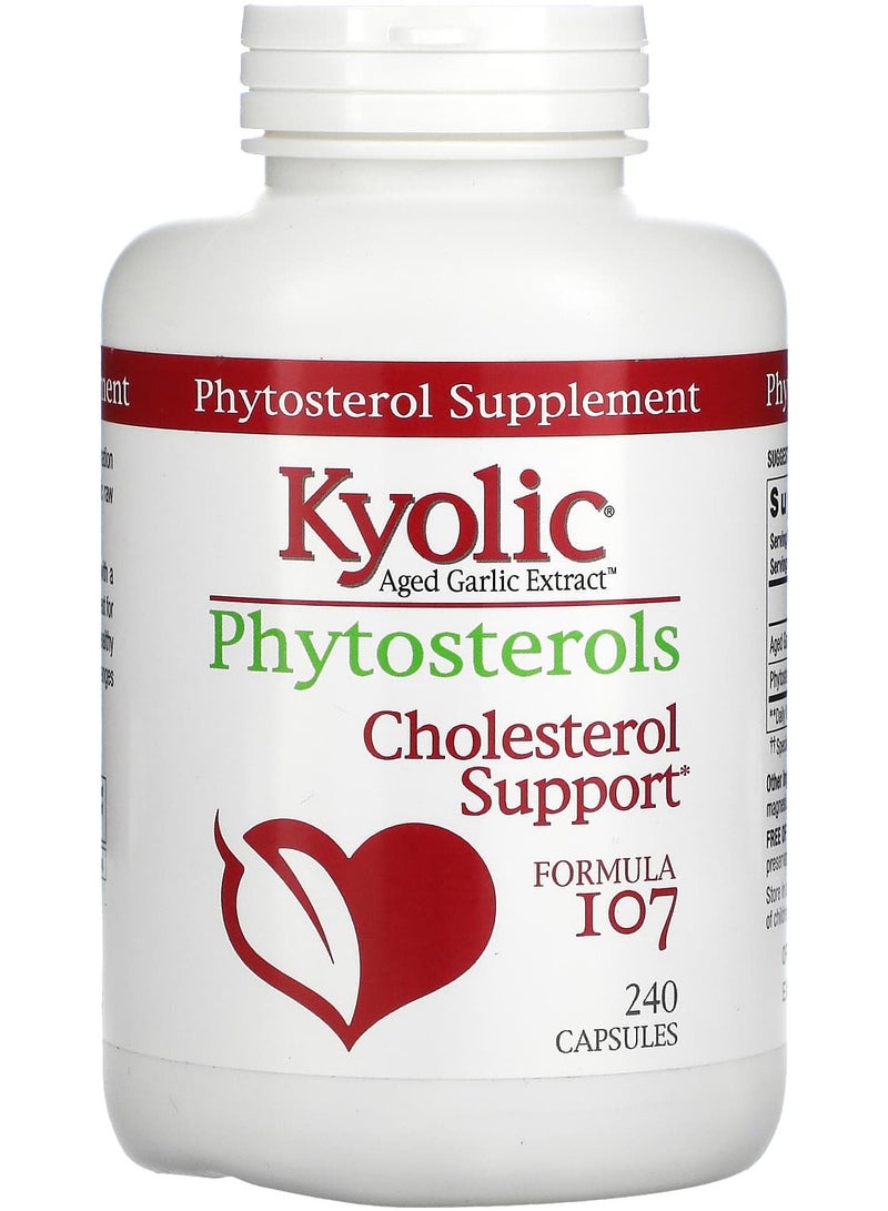 kyolic Aged Garlic Extract, Phytosterols, Formula 107, 240 Capsules