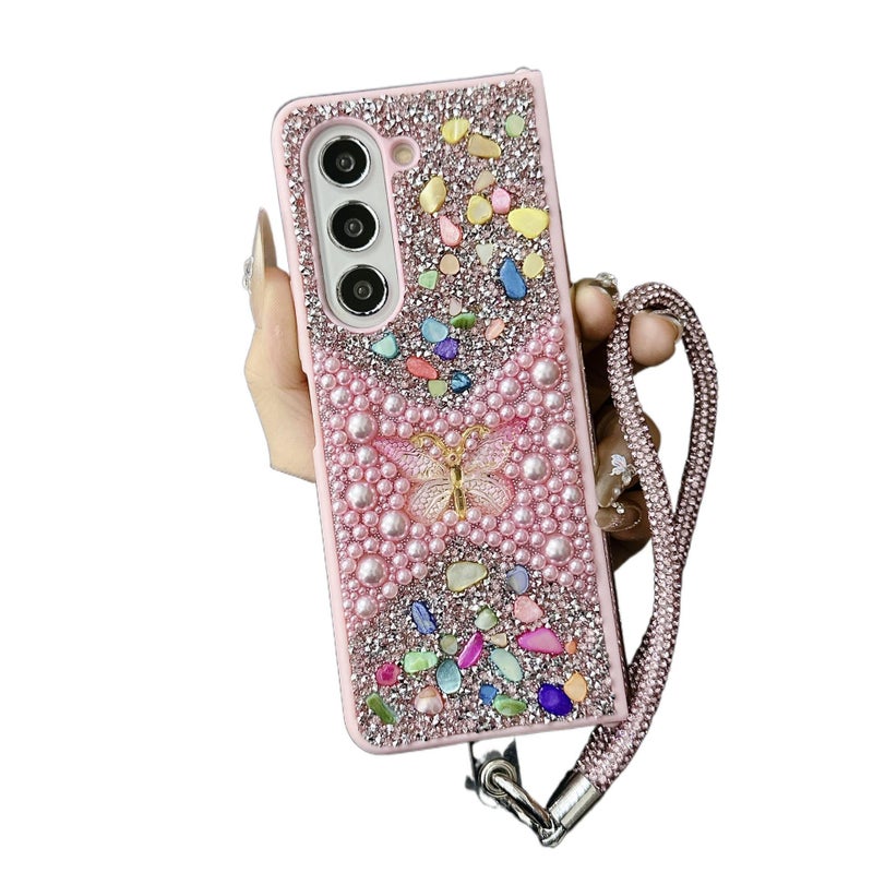 Protective Case | Gold | TPU | Lanyard | Scratch Resistant | Shockproof Cover for Samsung Galaxy Z Fold 7 - Image 2