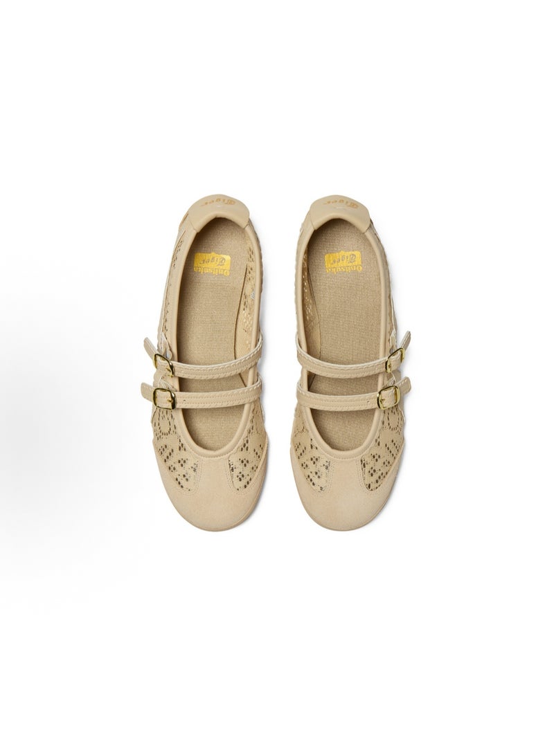 Onitsuka Tiger Mexico 66 TGRS Women’s Ballet Flats - Lace Khaki | Comfortable & Stylish Casual Mary Jane Shoes - Image 3
