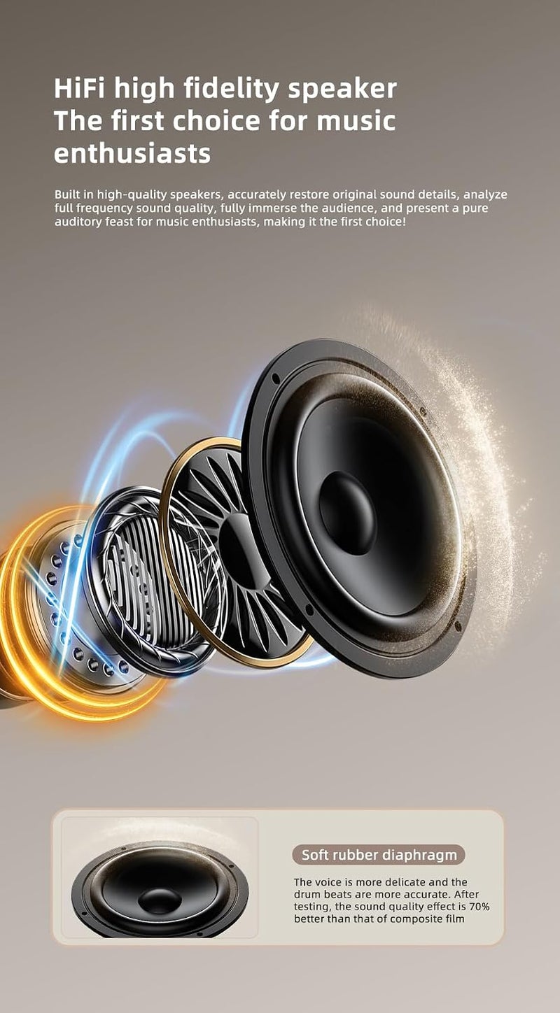OMIRE Pillow Speaker for Sleeping Mini Bluetooth Speaker Under Pillow with White Noise Sound Machine for Sleeping,Sleep Music,TF card (Micro SD),Headphone-Free Sleep Speaker for Side Sleeper Black - Image 3