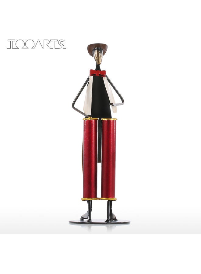 نيبمينينت منحوتة حديدية تمثل العزف على الطبل متعدد الألوان - Image 4