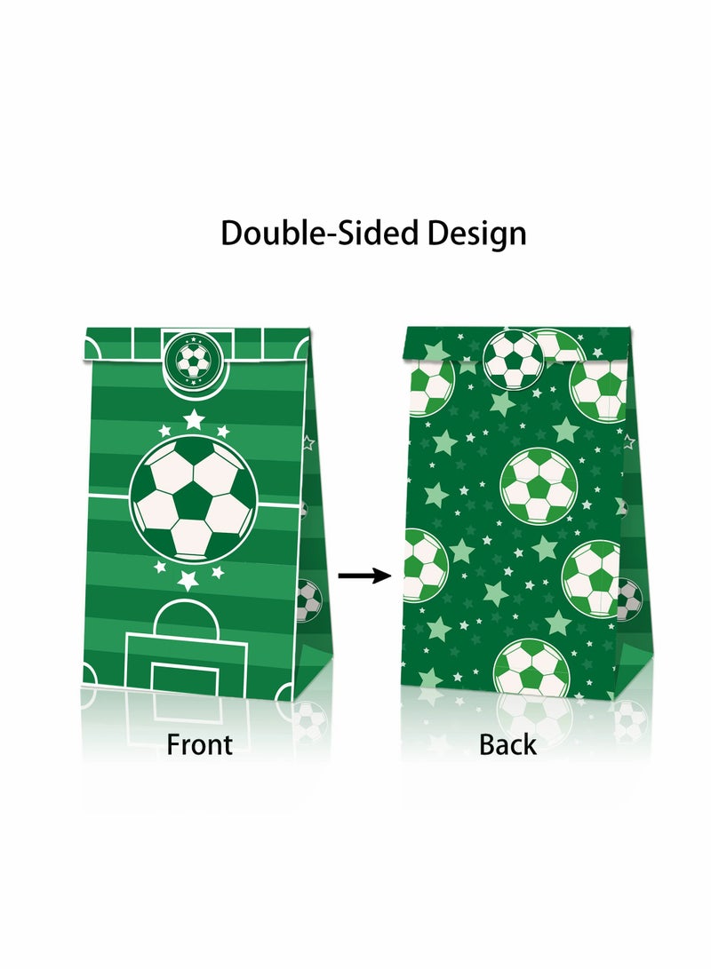 SYOSI Paper Party Gift Bags, 12 Pcs Soccer Party Favors Set, Candy Bags for Boys Kids Party Favor Supplies Decorations, Theme Birthday Party, Baby Party supplies Food Bags - Image 4