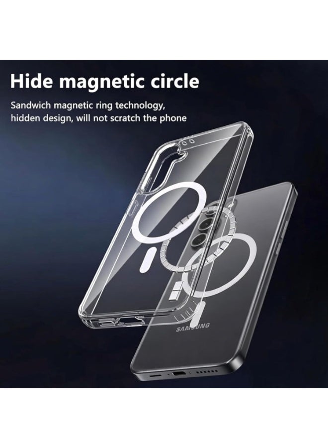 MIGOFAST Samsung Galaxy S26 6.3 Inch- MagSafe PC & TPU Clear Phone Case Built in Magnets and raised edges to protect the camera cover for Galaxy S26 5G - Image 5