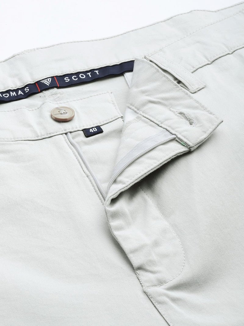 Thomas Scott Men Plus Size Pure Cotton Chinos Trousers(TSB095A_Grey_40) - Image 5