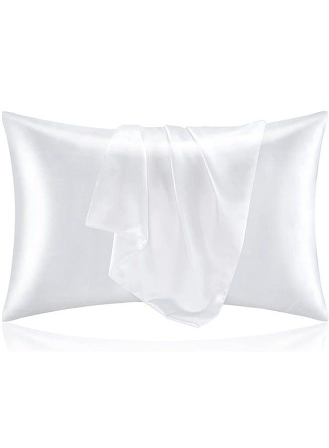 Snooze, Satin Pillowcase for Hair and Skin, 48*70 cm, White - Image 1