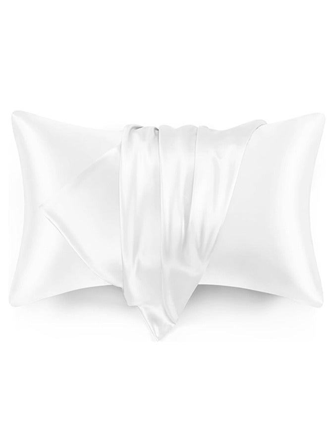 Snooze, Satin Pillowcase for Hair and Skin, 48*70 cm, White - Image 2