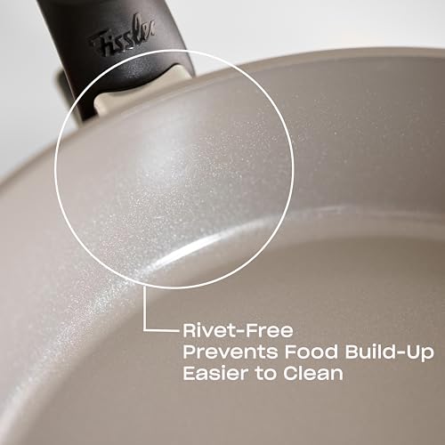 Fissler Ceratal Comfort Ceramic 9.5 Inch Non-Stick Frying Pan, Warm Grey, Made without PFAS - Image 3