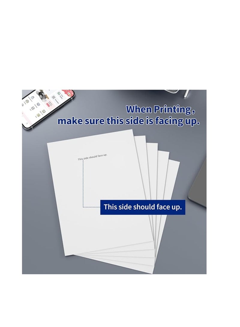 Terabyte 100 ورقة ورق حراري A4 متوافق مع طابعات M08F وM832 وM833 وM834 وطابعات حرارية A4 أخرى 8.27" × 11.69" (210x297mm) - Image 2