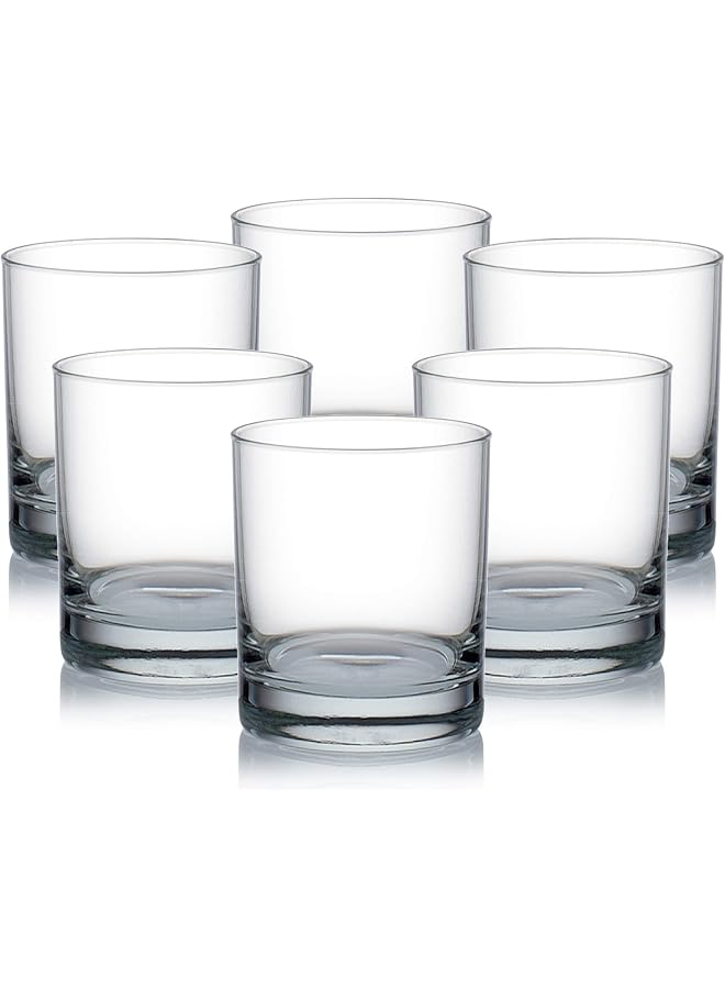 S-TOP San Marino Rock Glass, Set Of 6, Clear, 245 Ml, B00409, Mocktail Glass, Beverage Glass, Water Glass, Juice Glass - Image 1