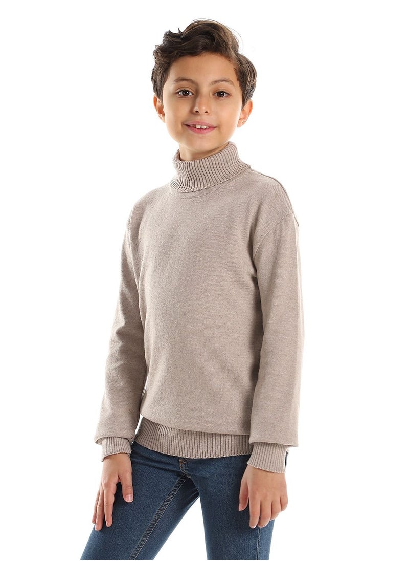 Caesar - Boys Wool Pullover With  High Neck - Image 1
