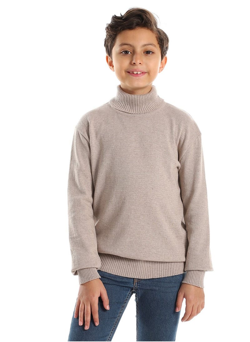 Caesar - Boys Wool Pullover With  High Neck - Image 1
