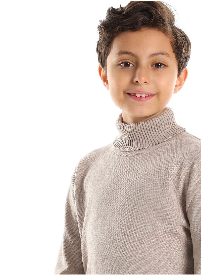 Caesar - Boys Wool Pullover With  High Neck - Image 1