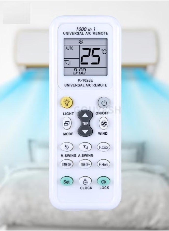 ELTRAZONE Universal 1000 in 1 K-1028E Wireless Air Conditioner Remote Control | AC Digital LCD | Compatible with Most Air Conditioner Brands - Image 3